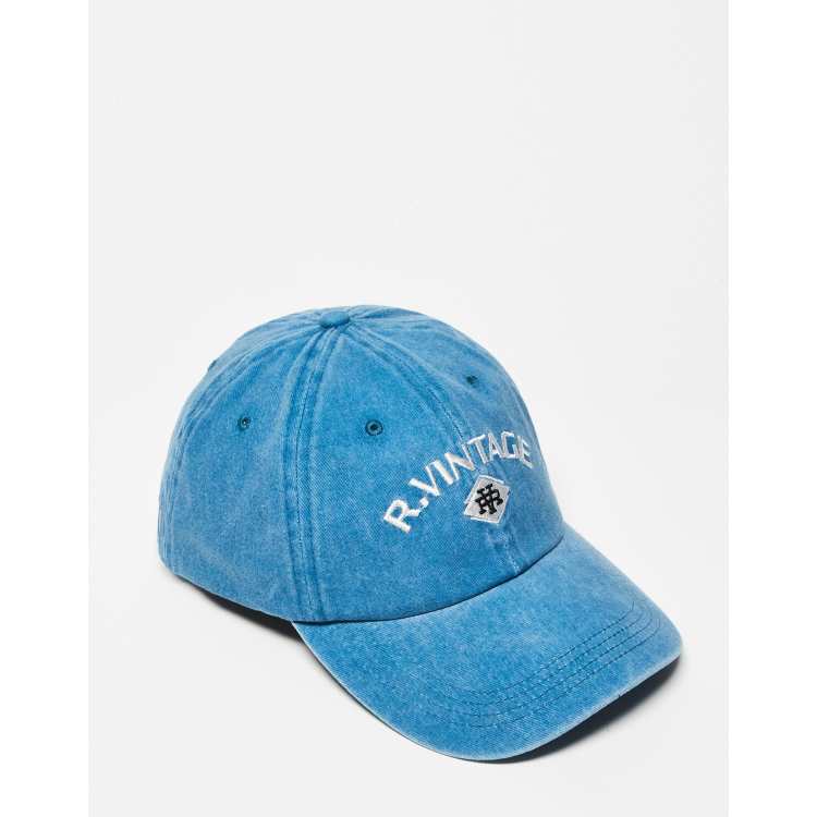 Reclaimed Vintage unisex logo cap in washed blue denim | ASOS
