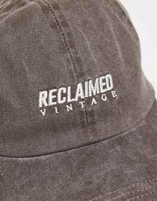 Reclaimed Vintage Unisex Logo Cap In Brown