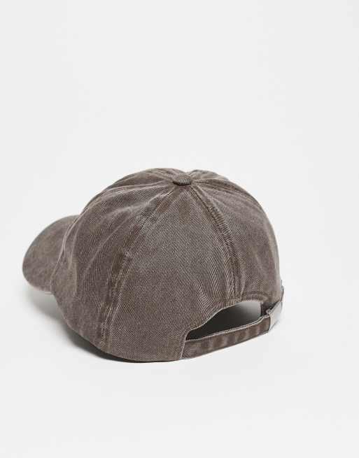Reclaimed Vintage unisex logo cap in washed brown, 3 of 3