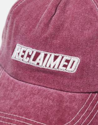 Reclaimed Vintage Unisex Logo Cap In Red