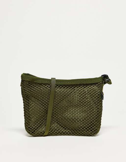 Reclaimed Vintage Unisex – Mała pikowana torebka w kolorze khaki
