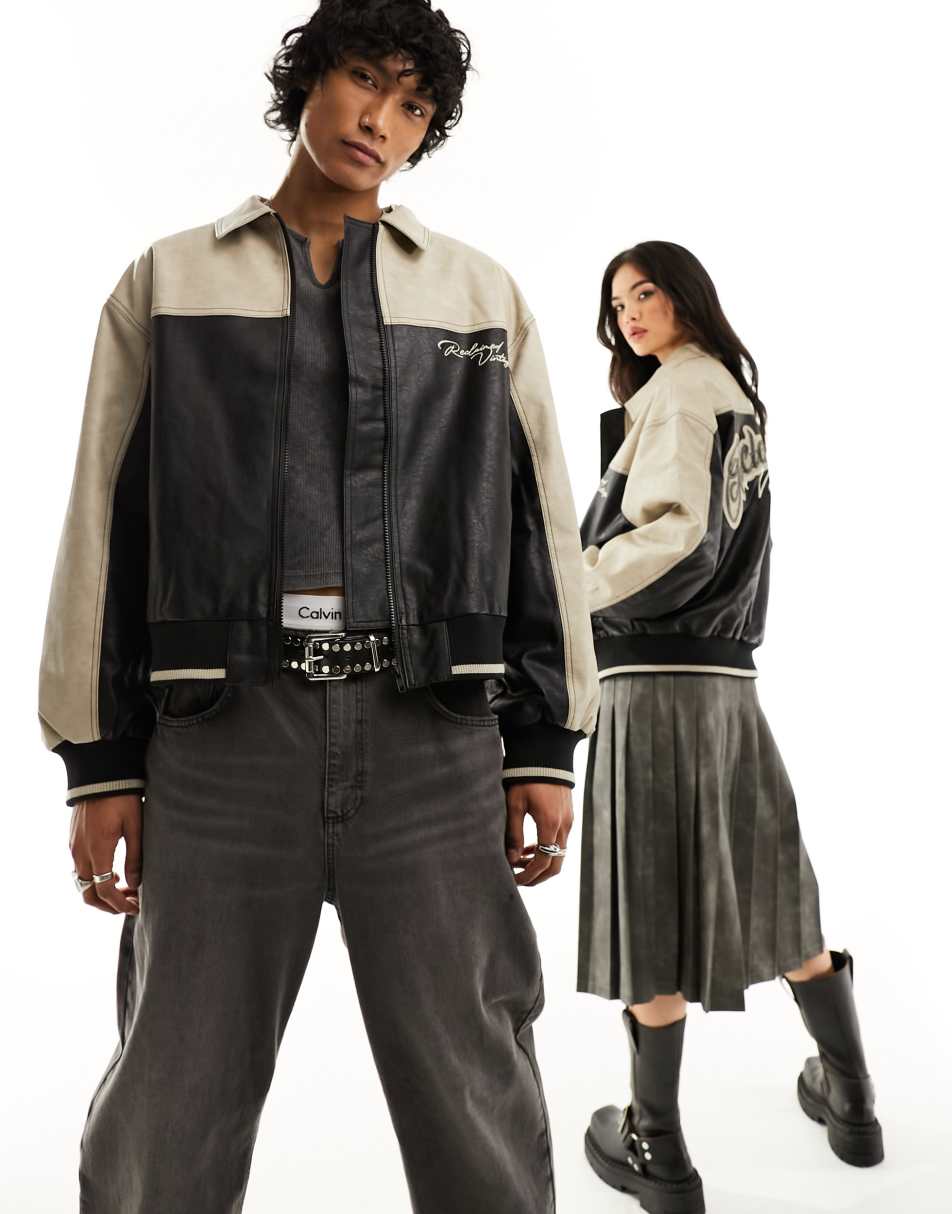 Reclaimed Vintage unisex motor bomber jacket