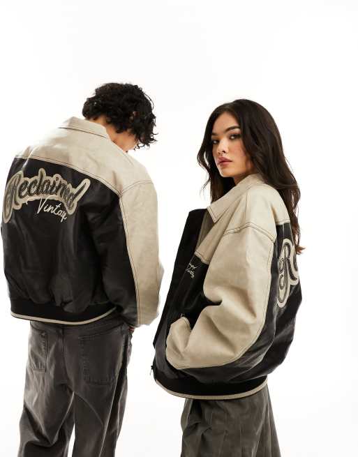 Reclaimed Vintage unisex motor bomber jacket, 2 of 4