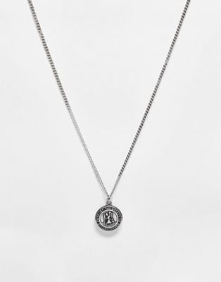 Reclaimed Vintage unisex necklace with St Christopher pendant in stainless steel - ASOS Price Checker