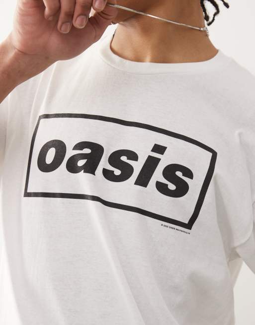 Reclaimed Vintage unisex Oasis licensed t-shirt in white, 3 of 4