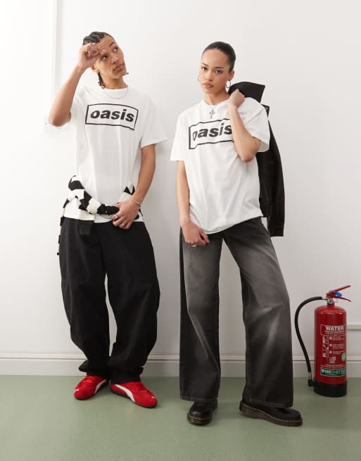 Reclaimed Vintage unisex Oasis licensed t-shirt in white, 4 of 4