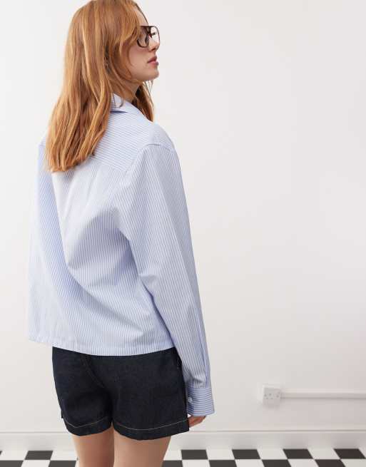 L&#39;Appartement DEUXIEME CLASSE - L&#39;A　SZ Blockprints　OVERSIZE STRIPE SHIRT E251-21647-FFS-