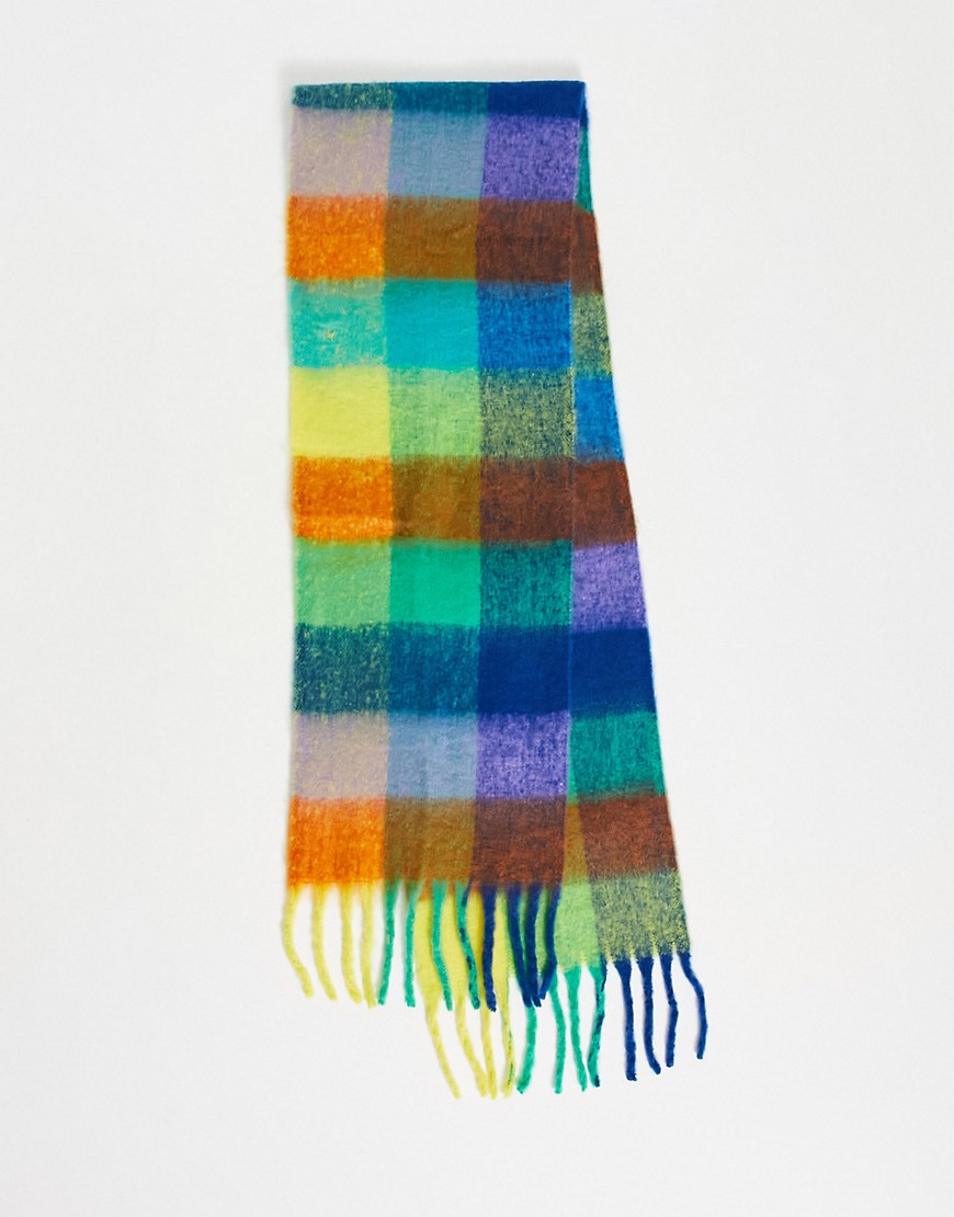 Reclaimed Vintage unisex oversized check scarf in multi