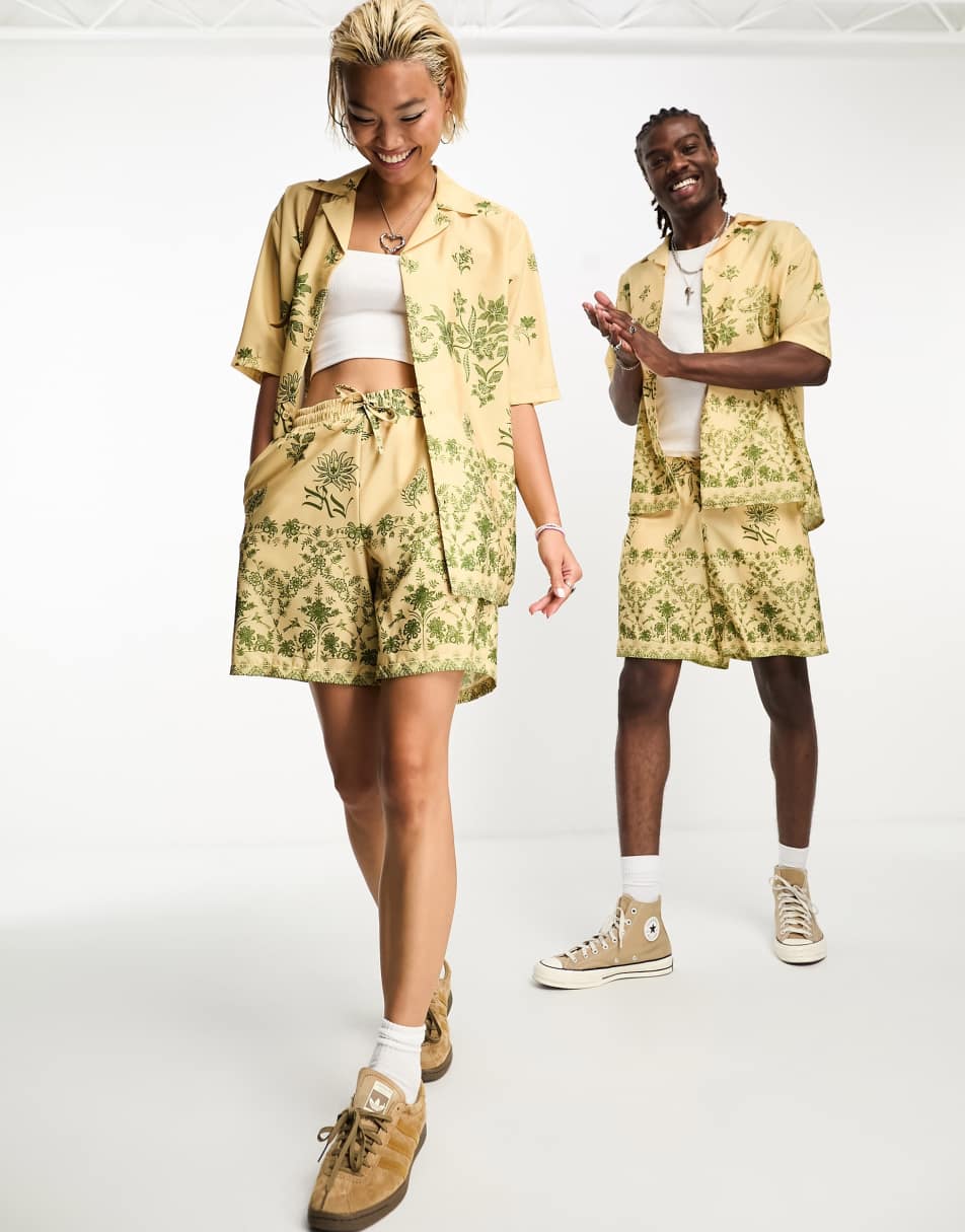 Reclaimed Vintage unisex printed viscose shirt co-ord 1