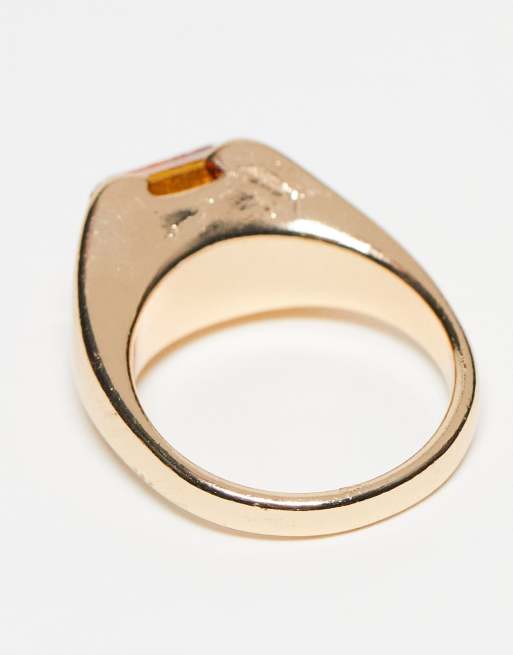 Vintage gold pinky ring store