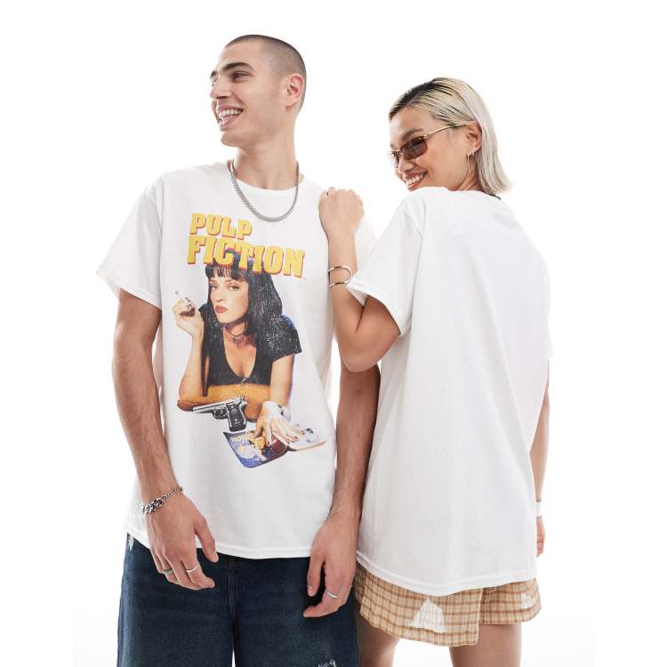 Reclaimed Vintage unisex Pulp Fiction licensed t-shirt in white | ASOS