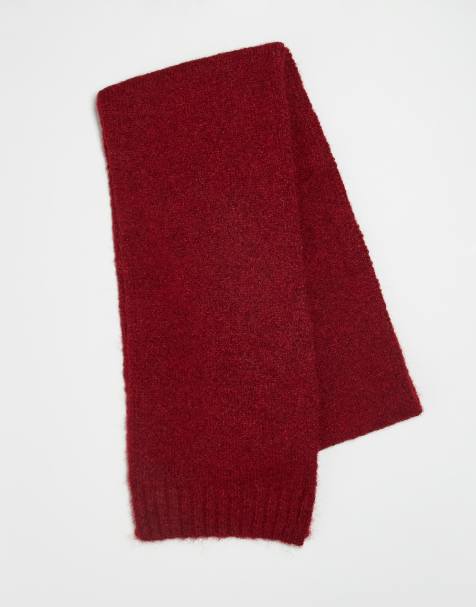 Reclaimed Vintage unisex scarf in cherry red