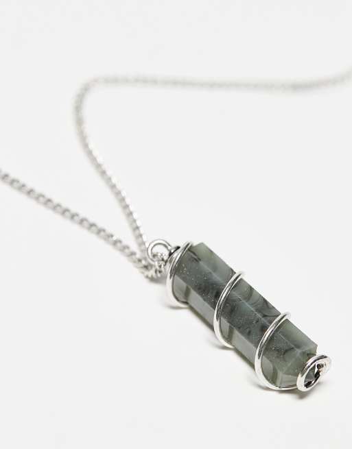 Wire pendant sale necklace