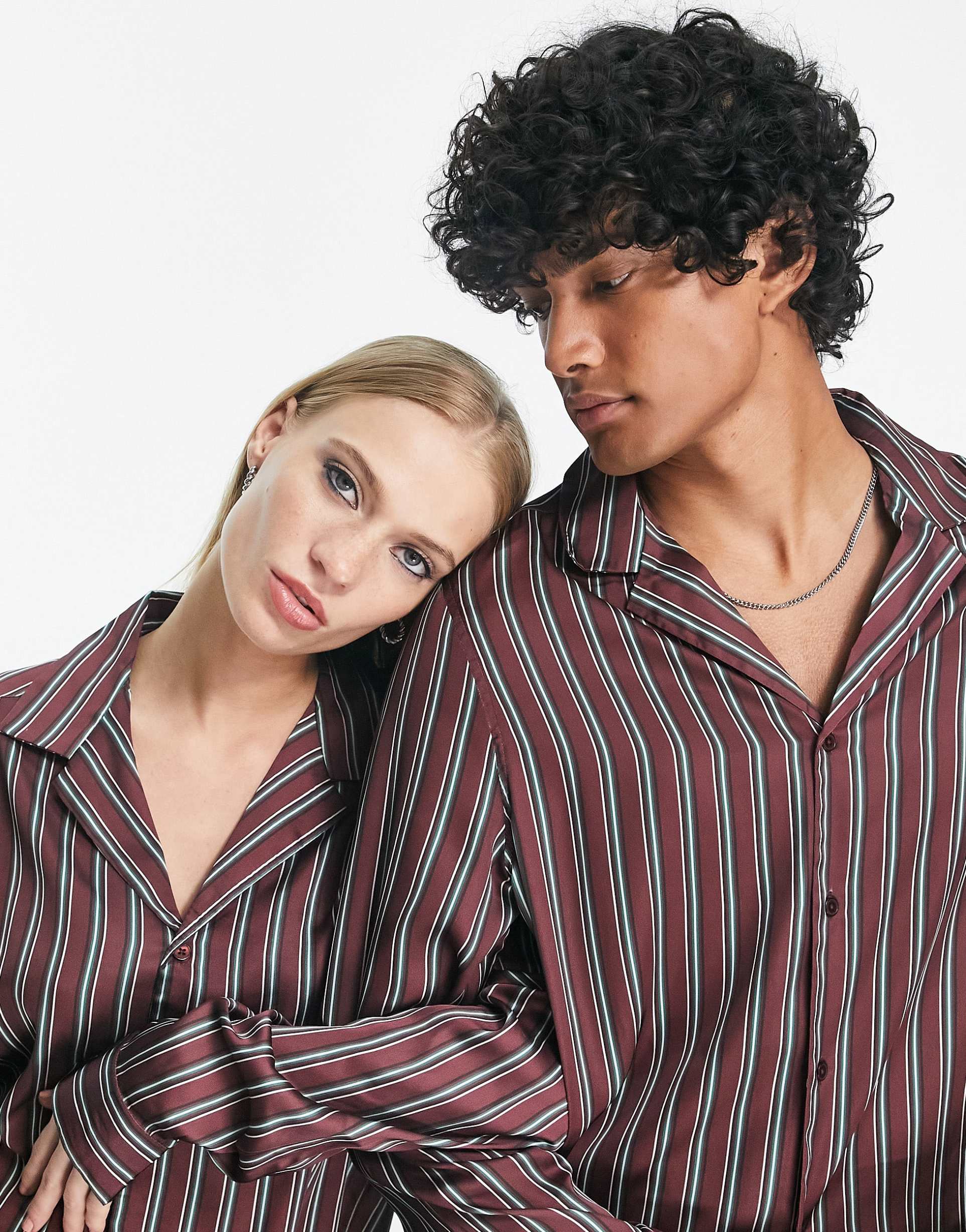 Reclaimed Vintage unisex shirt in stripe