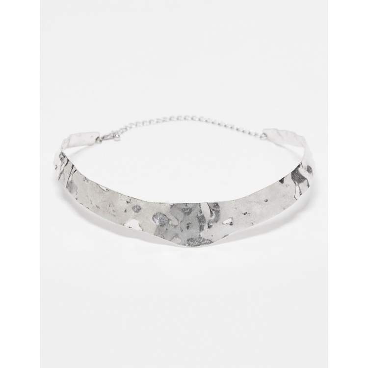 Solid silver choker outlet