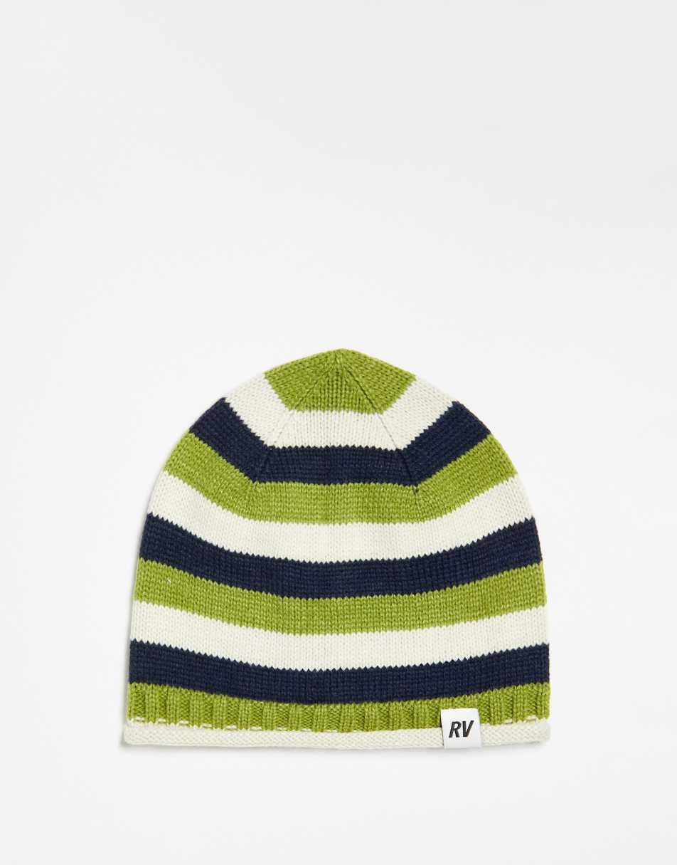 Reclaimed Vintage unisex skull beanie in stripe