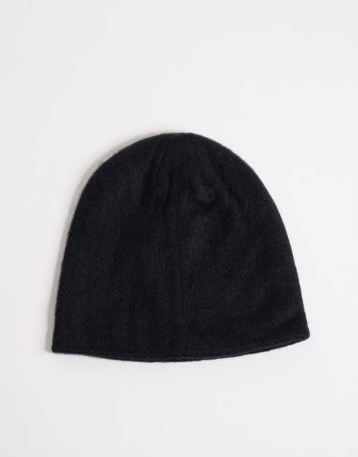 Reclaimed Vintage unisex skull beanie with branding in grey, 3 of 3