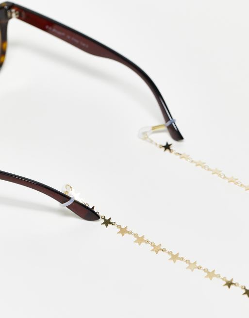 Reclaimed Vintage – Unisex-Sonnenbrillenkette mit Sterndetailsonnenbrillen