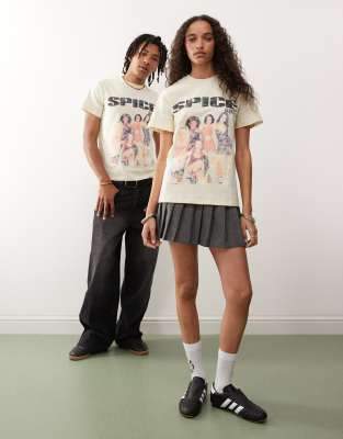 Reclaimed Vintage Unisex Spice Girls Licensed Boxy T-shirt