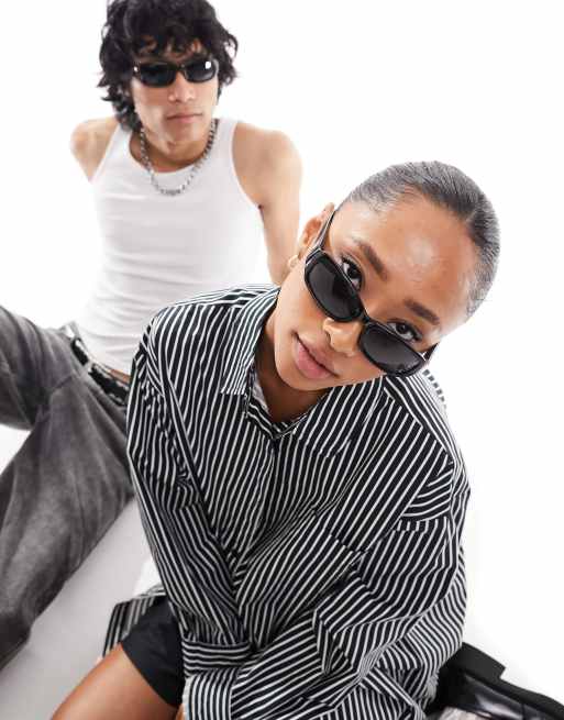 Black wrap sunglasses outlet