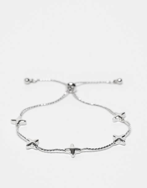 Reclaimed Vintage unisex star chain bracelet - view 1