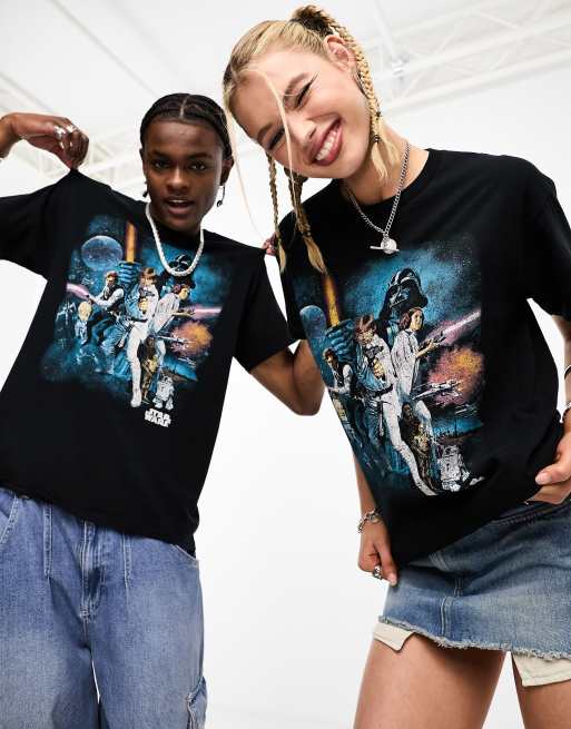 Black star wars shirt store