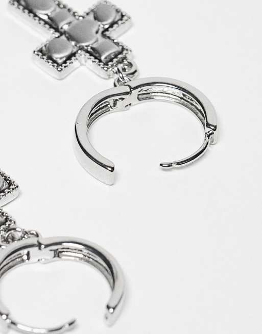 Unisex on sale cross earrings