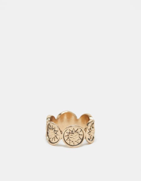 Men s Rings Silver Pinky Designer Signet Rings ASOS