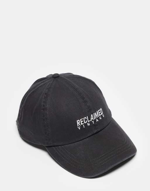 Reclaimed Vintage – Unisex – Svart keps med logga