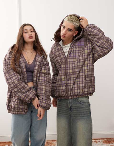 Reclaimed Vintage - Unisex - Ternet dynejakke med løbesnore - view 1