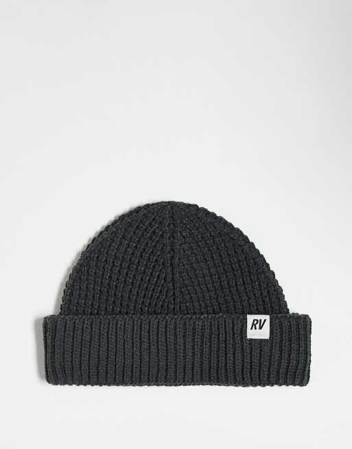 公式通販サイトセール beanie waffle unisex Vintage Reclaimed in set a of part - charcoal 帽子