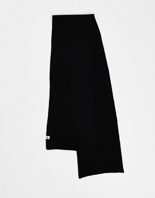 Reclaimed Vintage unisex waffle scarf in black (part of a set) 