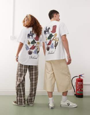 Reclaimed Vintage Unisex Western Cowboy Back Graphic Tee