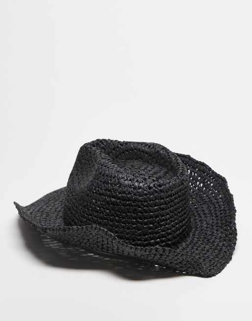 Reclaimed Vintage unisex cowboy hat in black