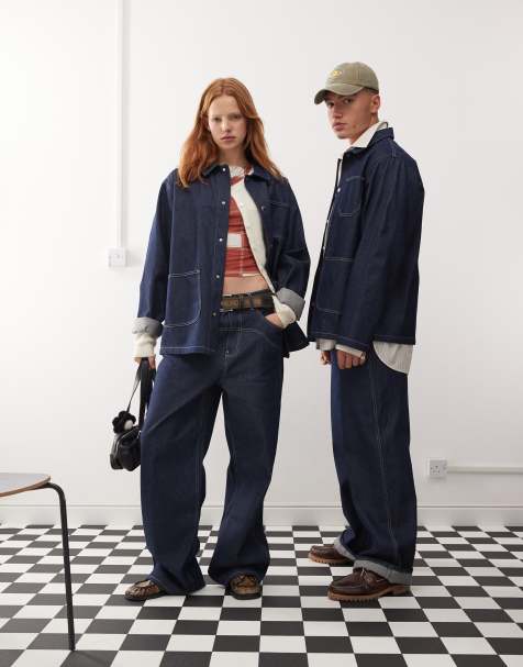 Reclaimed Vintage unisex western denim set in clean indigo - view 1