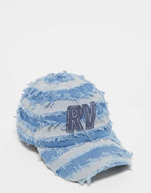 Distressed denim baseball cap new arrivals