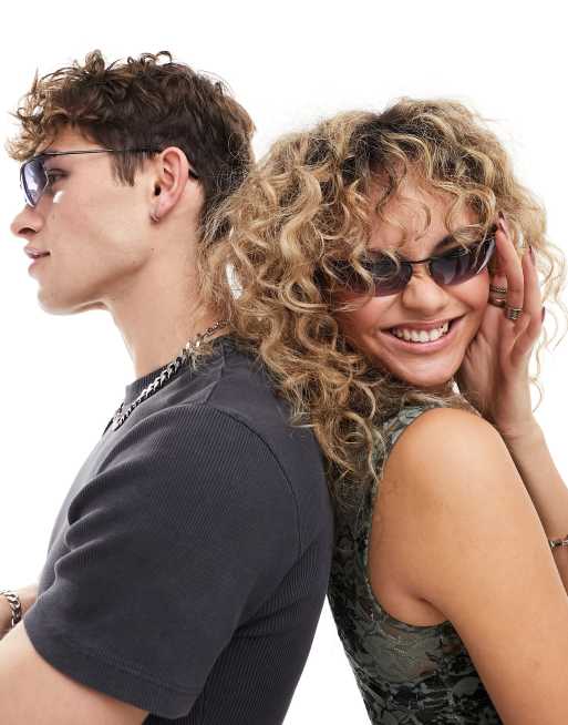 Reclaimed Vintage unisex Y2K visor sunglasses with ombre lens ASOS