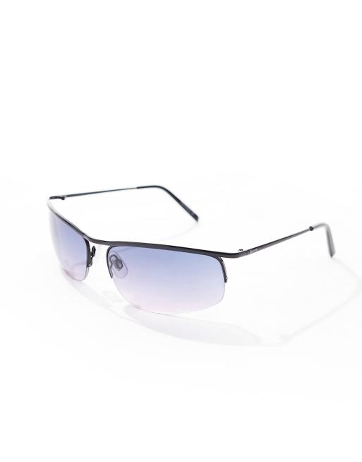 Reclaimed Vintage unisex Y2K visor sunglasses with ombre lens, 3 of 4