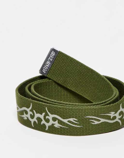 【LO-FI】PREHISTORIC WORKWEAR BELT [GREEN] Classic Lizard Belt - Bobby Jones