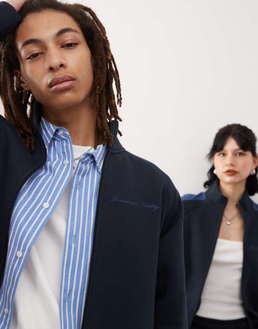 Zip up track jacket sale