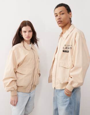 RECLAIMED VINTAGE UNISEX LIGHTWEIGHT HARRINGTON BOMBER JACKET 