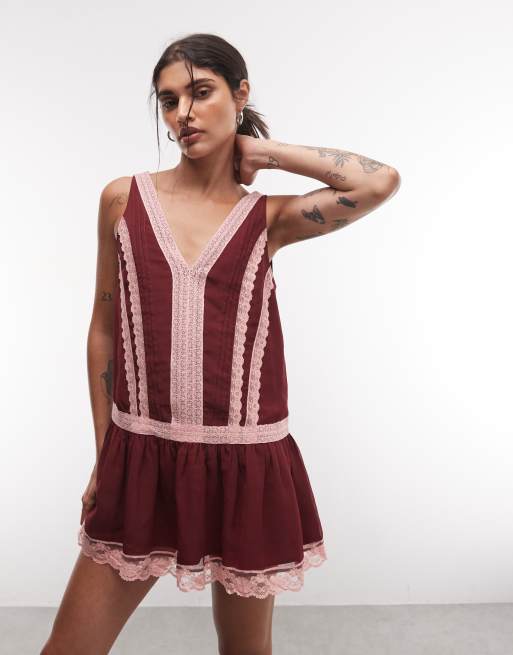 Reclaimed Vintage - vestido amplio de gasa, 2 de 4