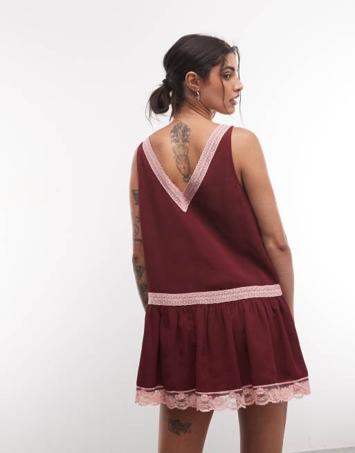 Reclaimed Vintage - vestido amplio de gasa, 4 de 4