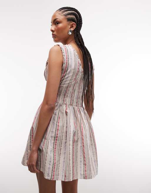 Reclaimed Vintage - Vestido veraniego a rayas, 4 de 4