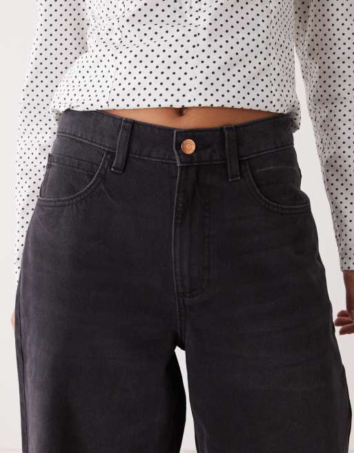 Reclaimed Vintage – Weite Barrel-Jeans aus Denim in Schwarz, 4 von 5