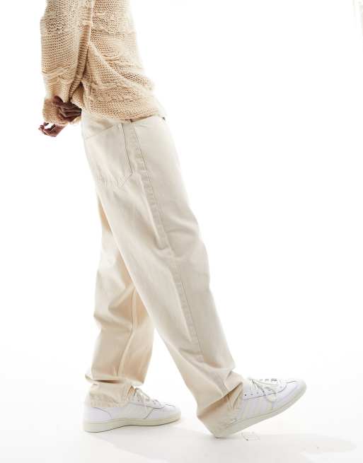Reclaimed Vintage – Weite Dad-Jeans im 90er-Stil in Steinbeige, 5 von 5