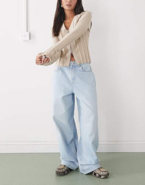 Reclaimed Vintage – Weite Jeans in hellblauer Waschung mit weitem Bein - view 1