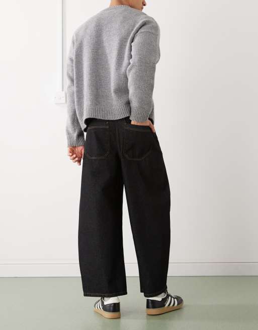 Reclaimed Vintage western baggy jean in black, 3 of 5