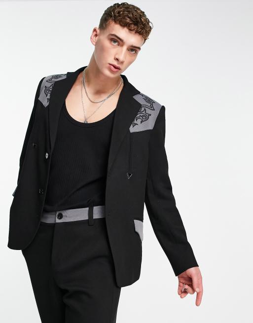 Colour block blazer store