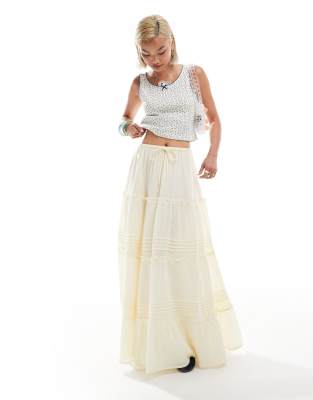 Reclaimed Vintage western maxi skirt